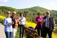 Weinprobe in den Weinbergen der Hessischen Bergstraße